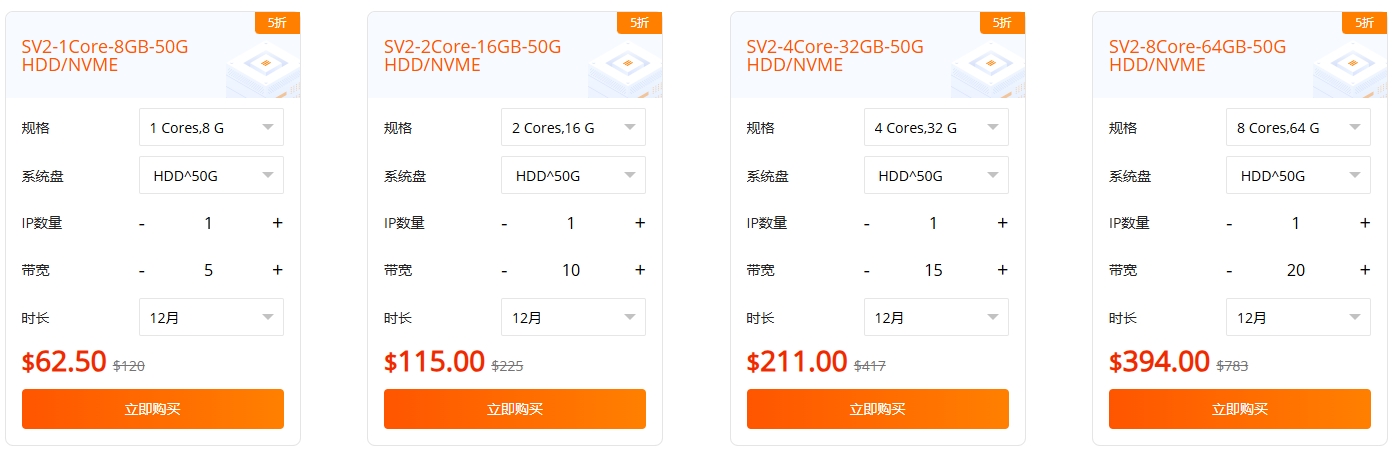 raksmart年末钜惠 全线福利价