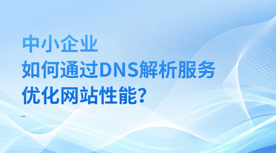 中小企业如何通过DNS解析服务优化网站性能？